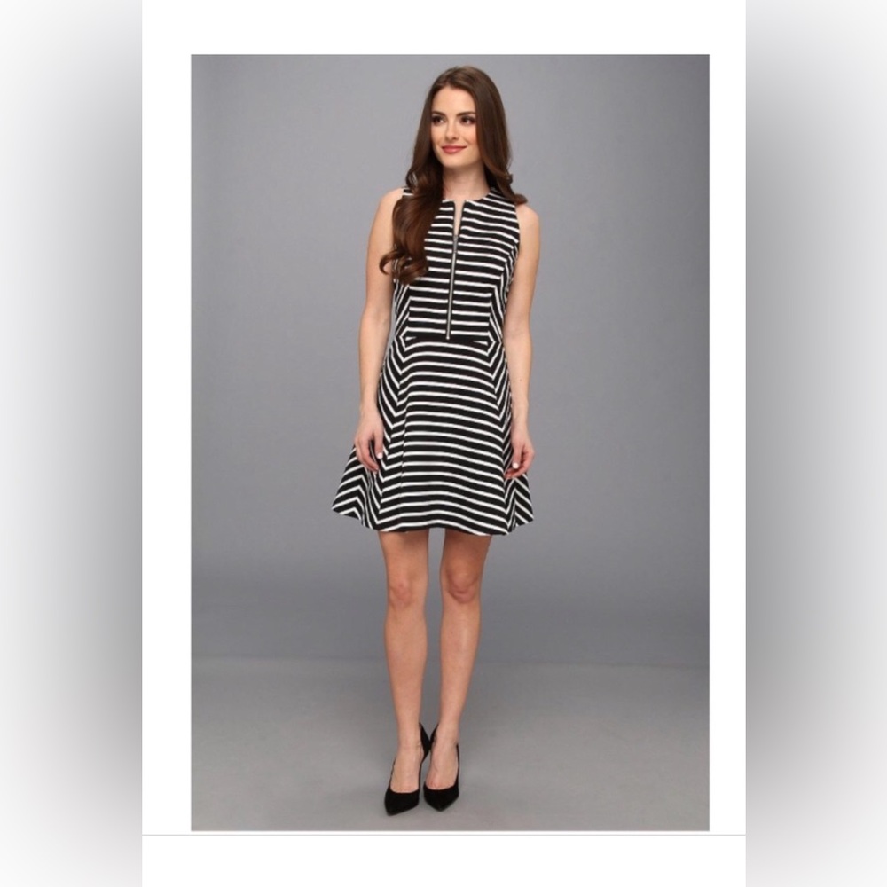 Michael Kors A-Line   Stripped Dress Women's Size 6